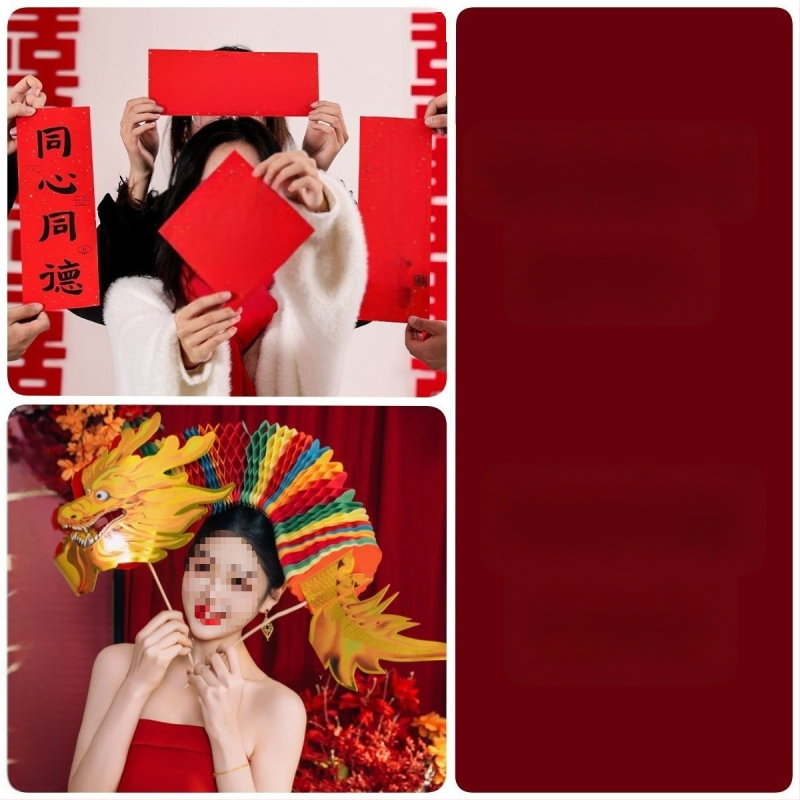 Сватбен фотопродукт: драконова фигура от неръждаема стомана, китайски стил гирлянда дракон с вакуумно окачване за сватбено оформление