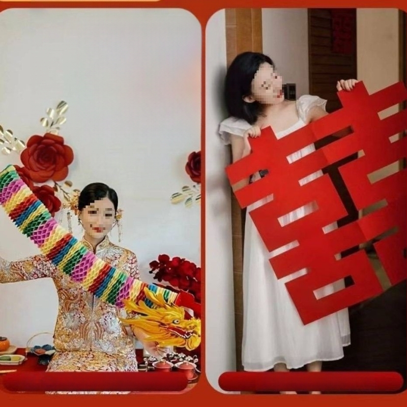 Сватбен фотопродукт: драконова фигура от неръждаема стомана, китайски стил гирлянда дракон с вакуумно окачване за сватбено оформление