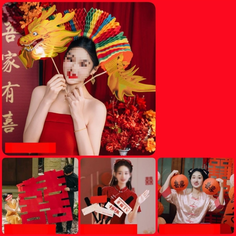 Сватбен фотопродукт: драконова фигура от неръждаема стомана, китайски стил гирлянда дракон с вакуумно окачване за сватбено оформление