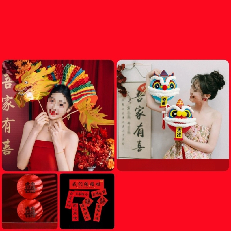 Сватбен фотопродукт: драконова фигура от неръждаема стомана, китайски стил гирлянда дракон с вакуумно окачване за сватбено оформление