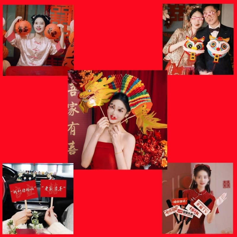 Сватбен фотопродукт: драконова фигура от неръждаема стомана, китайски стил гирлянда дракон с вакуумно окачване за сватбено оформление