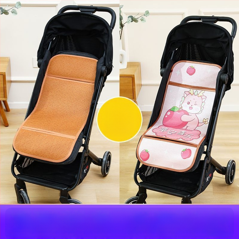 Мат за детска количка – дишащ, двустранна ледена коприна, универсална подложка за новородени