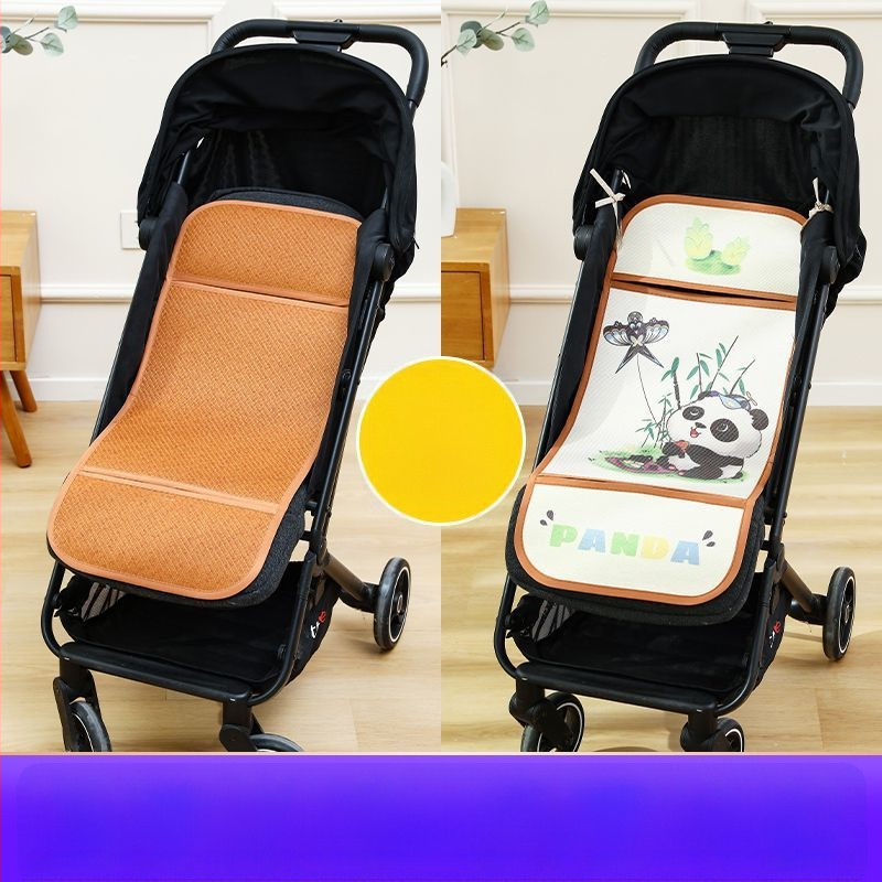 Мат за детска количка – дишащ, двустранна ледена коприна, универсална подложка за новородени