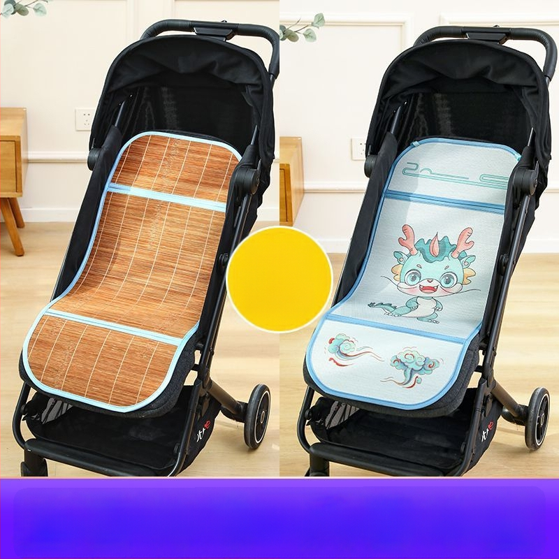 Мат за детска количка – дишащ, двустранна ледена коприна, универсална подложка за новородени