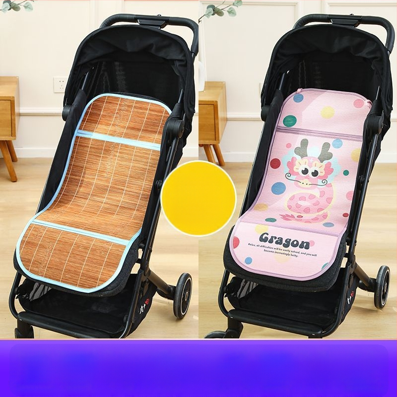 Мат за детска количка – дишащ, двустранна ледена коприна, универсална подложка за новородени