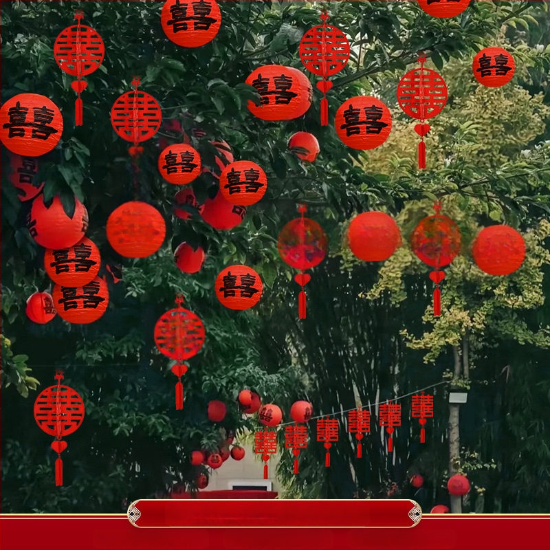 Apskritas popierinės žibinto pakabukas, rankų darbo, skirtas lauko augalų dekoravimui ir vestuvėms