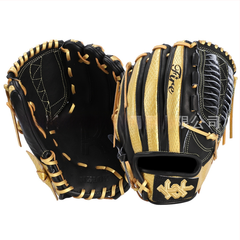 Beisbolo pirštinės laikymo krepšys, karvų oda, kairiarankė naudojimui, su prekės ženklo siuvinėjimu, apie 650 g