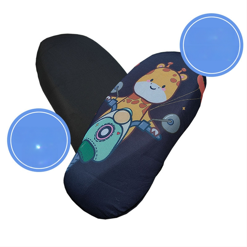 Elektrinio transporto priemonės sėdynės uždangalas su avilių plokštelių tinkleliu, visų sezonų saulės apsauga, poliesteris, spausdintas logotipas, pritaikymas galimas