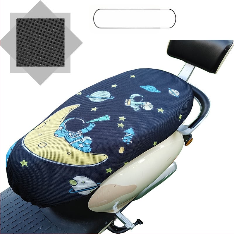 Elektrinio transporto priemonės sėdynės uždangalas su avilių plokštelių tinkleliu, visų sezonų saulės apsauga, poliesteris, spausdintas logotipas, pritaikymas galimas