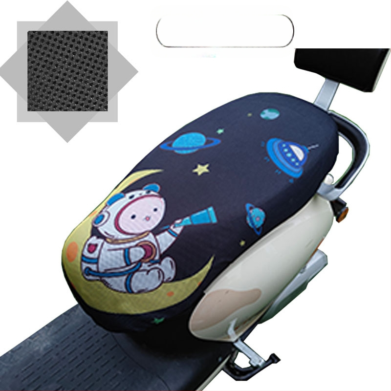 Elektrinio transporto priemonės sėdynės uždangalas su avilių plokštelių tinkleliu, visų sezonų saulės apsauga, poliesteris, spausdintas logotipas, pritaikymas galimas