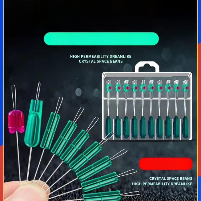 Galvenās līnijas makšķerēšanas piederumu komplekts ar kristāla pērlēm un silikona pārklājuma svaru; Materiāls: Silk flower; Izcelsme: Cits