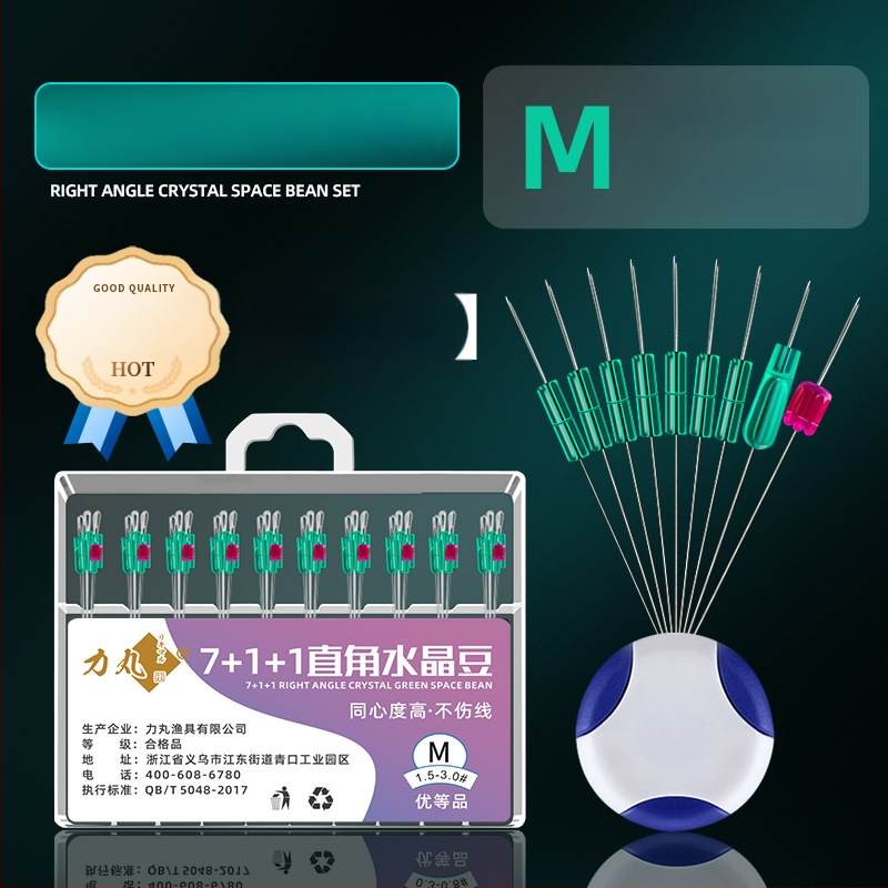 Galvenās līnijas makšķerēšanas piederumu komplekts ar kristāla pērlēm un silikona pārklājuma svaru; Materiāls: Silk flower; Izcelsme: Cits