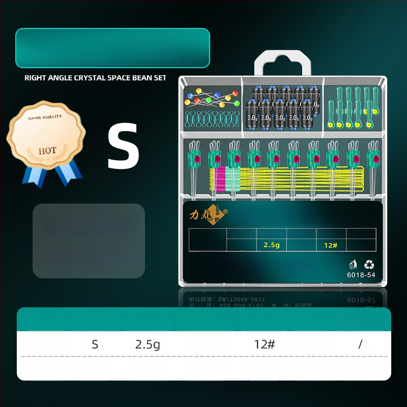 Galvenās līnijas makšķerēšanas piederumu komplekts ar kristāla pērlēm un silikona pārklājuma svaru; Materiāls: Silk flower; Izcelsme: Cits