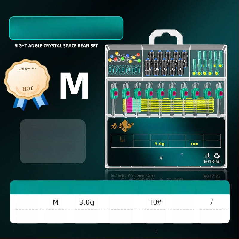 Galvenās līnijas makšķerēšanas piederumu komplekts ar kristāla pērlēm un silikona pārklājuma svaru; Materiāls: Silk flower; Izcelsme: Cits