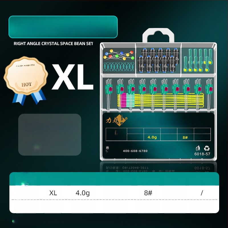 Galvenās līnijas makšķerēšanas piederumu komplekts ar kristāla pērlēm un silikona pārklājuma svaru; Materiāls: Silk flower; Izcelsme: Cits