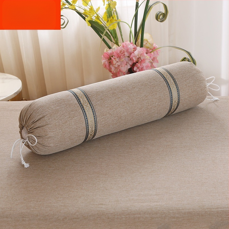 Удължена цилиндрична възглавничка за крак в европейски стил – сваляща се и подходяща за пране, пълнеж от коприна, комплект от четири части