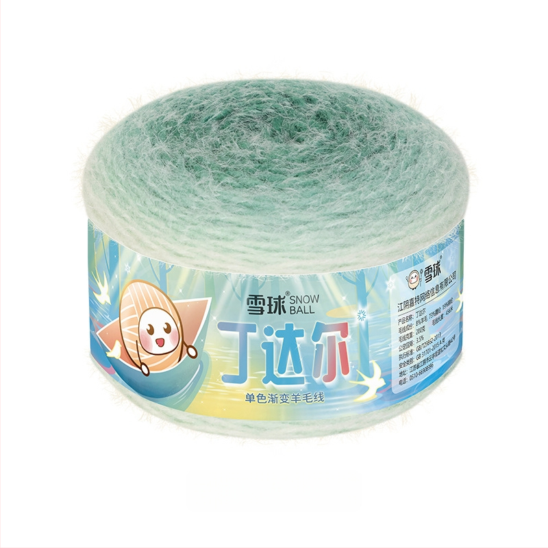 Νήμα μαλλιού με μονοχρωματική διαβάθμιση για DIY βελονάκι — 200 g / 456 m, ανάμικτο μαλλί, καταγωγή Jiangyin, Jiangsu, Snowball μάρκα