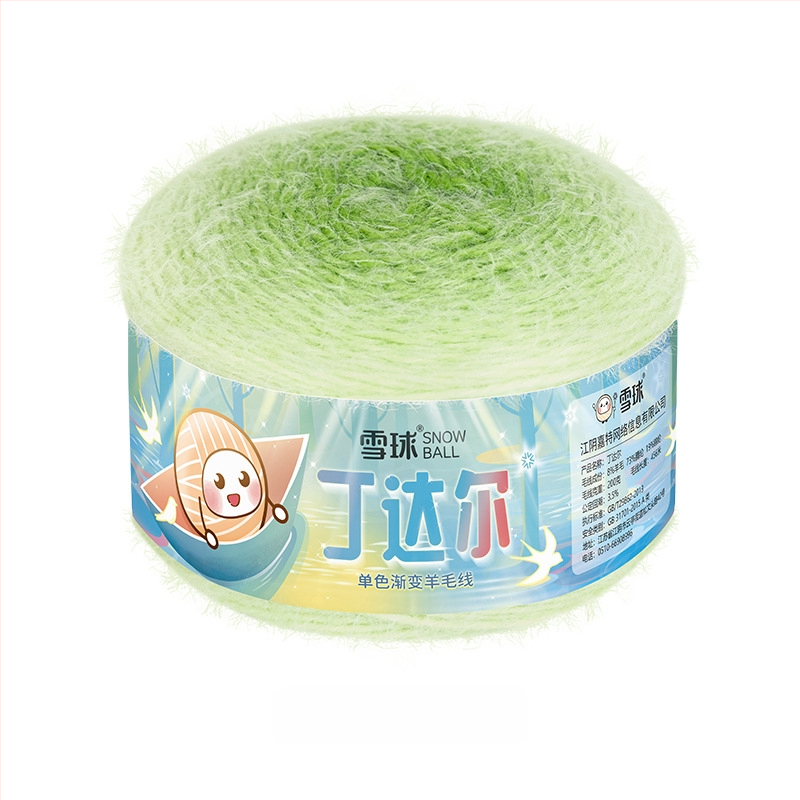 Νήμα μαλλιού με μονοχρωματική διαβάθμιση για DIY βελονάκι — 200 g / 456 m, ανάμικτο μαλλί, καταγωγή Jiangyin, Jiangsu, Snowball μάρκα