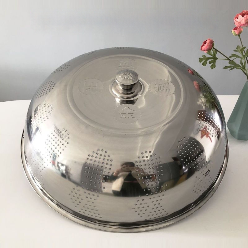 Fém edényfedél – konyhai fedő tálakhoz és ételekhez, porvédő