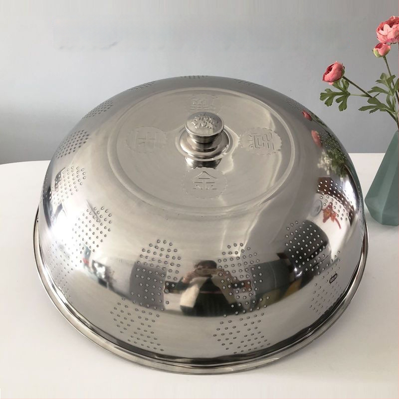 Fém edényfedél – konyhai fedő tálakhoz és ételekhez, porvédő