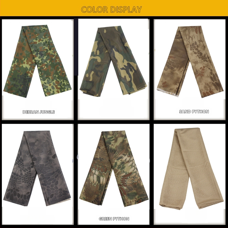 Tak­tiska Kamuflāžas Kakla Šalle - Elpojošs Poliesteris, Universāla, Ārpus Telpām, Ar Logotipa Apdruku