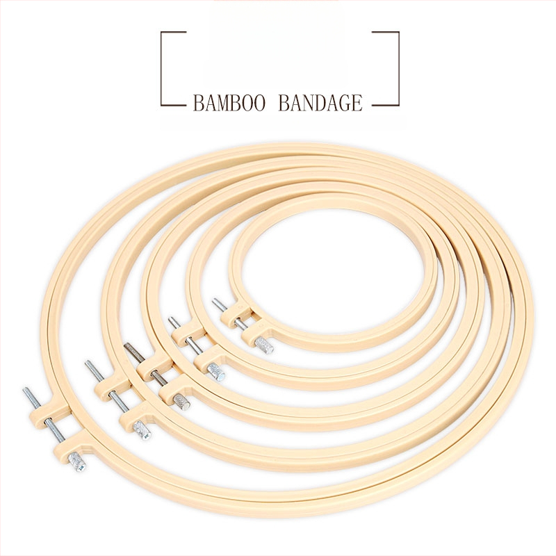 Inel de broderie pentru cruce - bază din plastic, țesătură 9 ct, stil Nordic, broderie pe țesătură