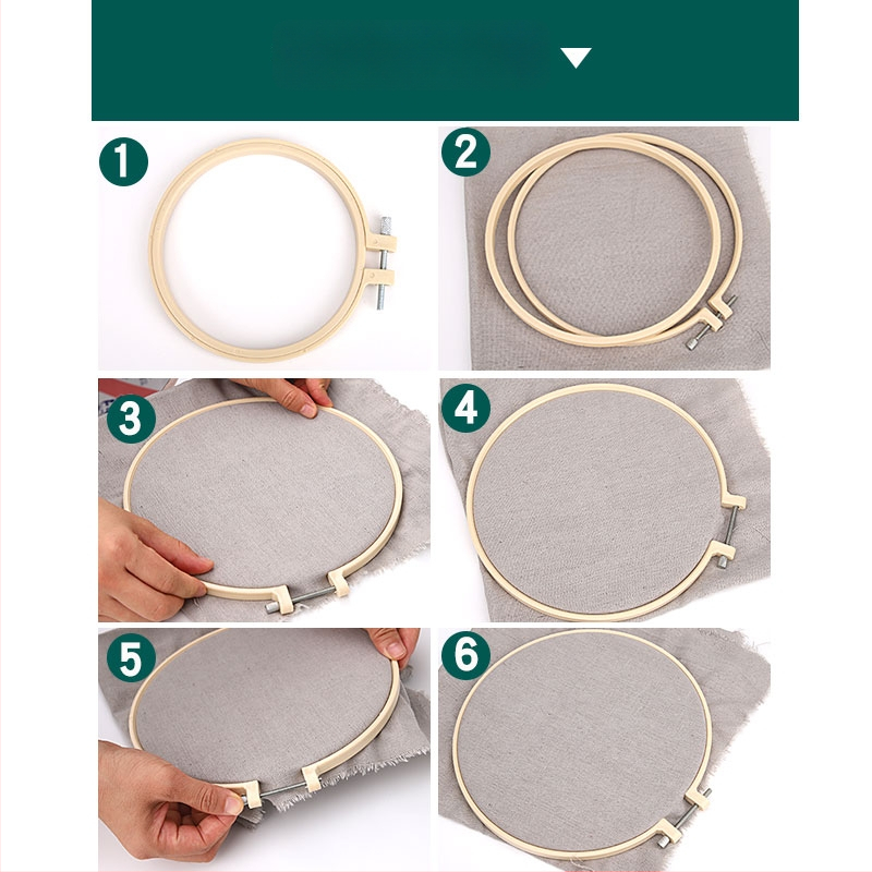 Inel de broderie pentru cruce - bază din plastic, țesătură 9 ct, stil Nordic, broderie pe țesătură