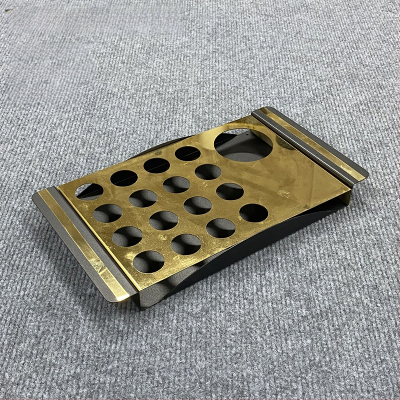 Nerūdijančio plieno vaisių laikiklis KTV komplektui, stalinis dekoras barui ir klubui