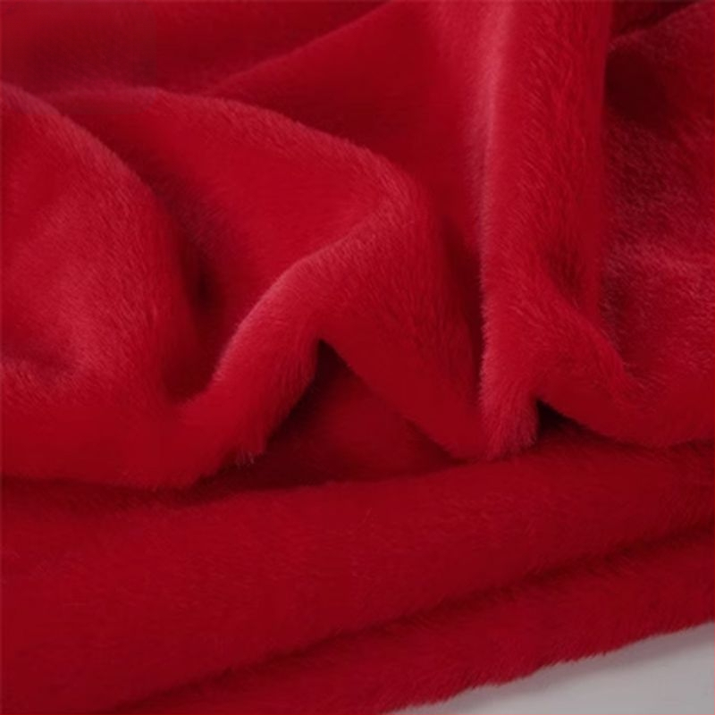 Crtić stil plastična lutka s debelom imitacijom zečje dlake, poliester tkanina, Suzhou vez — materijali za DIY rukotvorine