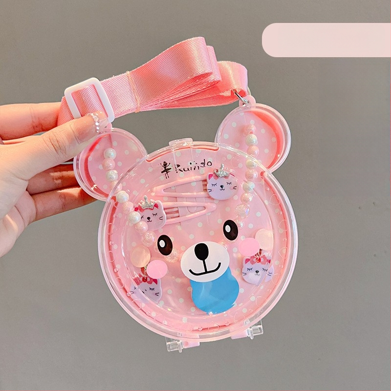 Vaikų papuošalų rinkinys - rankų darbo, plastikas/lydinys, kamuoliukų grandinė, pakabukas iš lydinio, Korėjos stiliaus, 3–10 metų