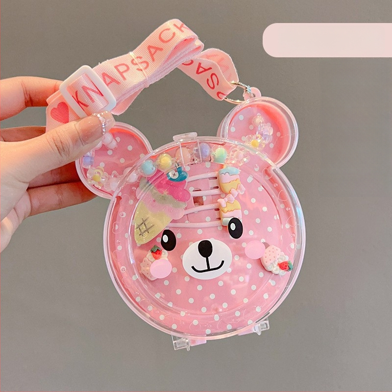 Vaikų papuošalų rinkinys - rankų darbo, plastikas/lydinys, kamuoliukų grandinė, pakabukas iš lydinio, Korėjos stiliaus, 3–10 metų