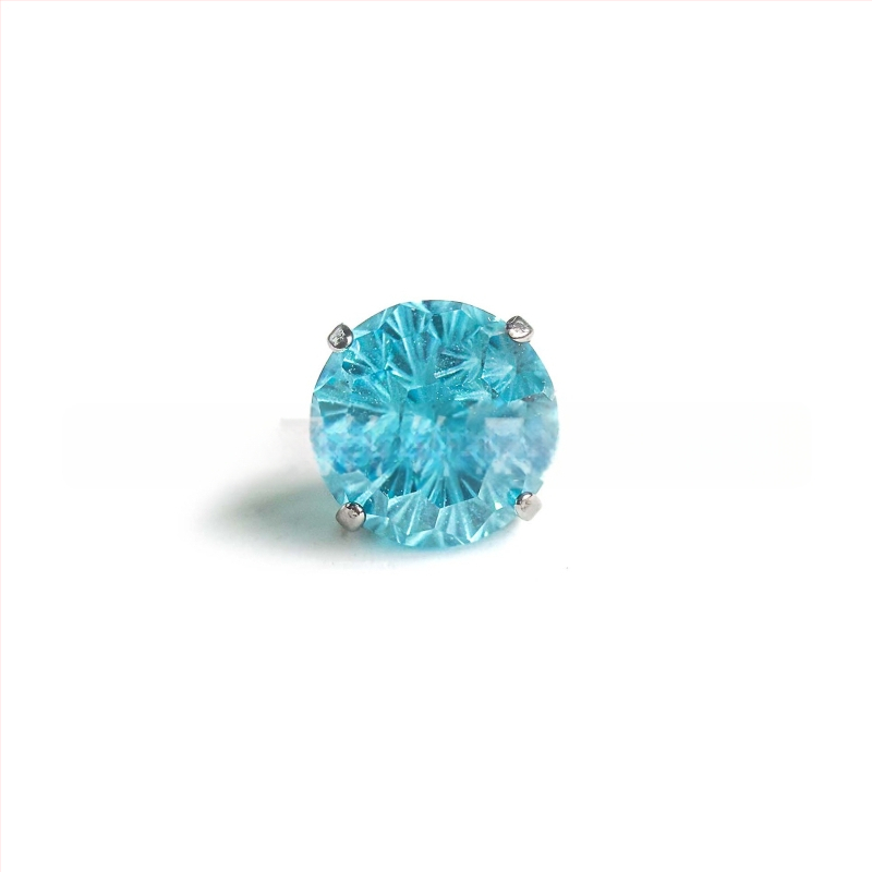 Σκουλαρίκια με σχήμα πυροτεχνημάτων, τιτάνιο G23, με ζιρκόνια, γεωμετρικός unisex σχεδιασμός