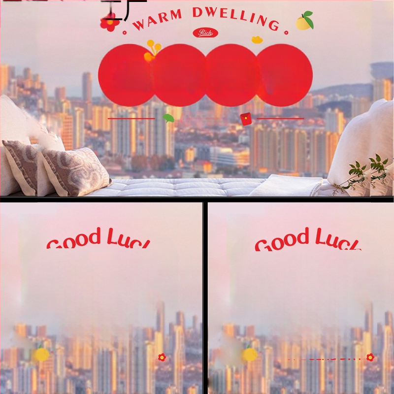 Σετ αυτοκόλλητων τοίχου για σαλόνι – αδιάβροχο PVC, απλός μοντέρνος καθρέφτης, γυάλινα αυτοκόλλητα παραθύρων, πάνω από 5 τεμάχια