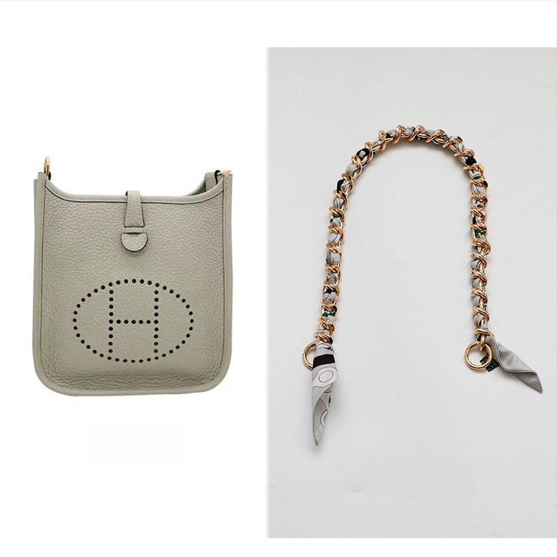 Metalo grandinė pečių diržas maišui — Golden tortoise, gėlių raštas, gatvės stilius