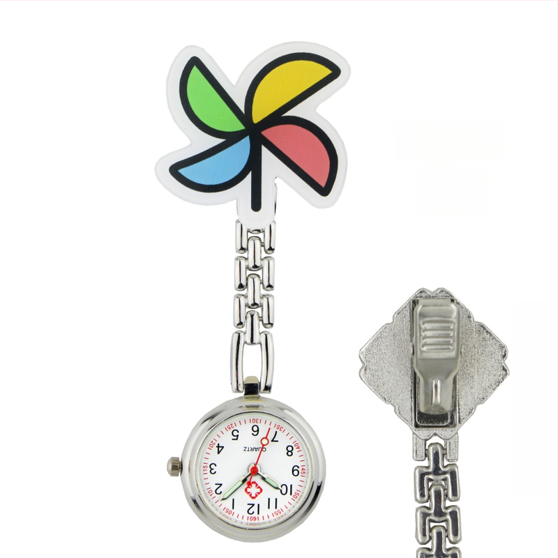 Slaugytojos karikatūrinis laikrodis su kvarcinio judėjimu, cinko lydinio korpuss ir apyrankė, apvalus laikrodis