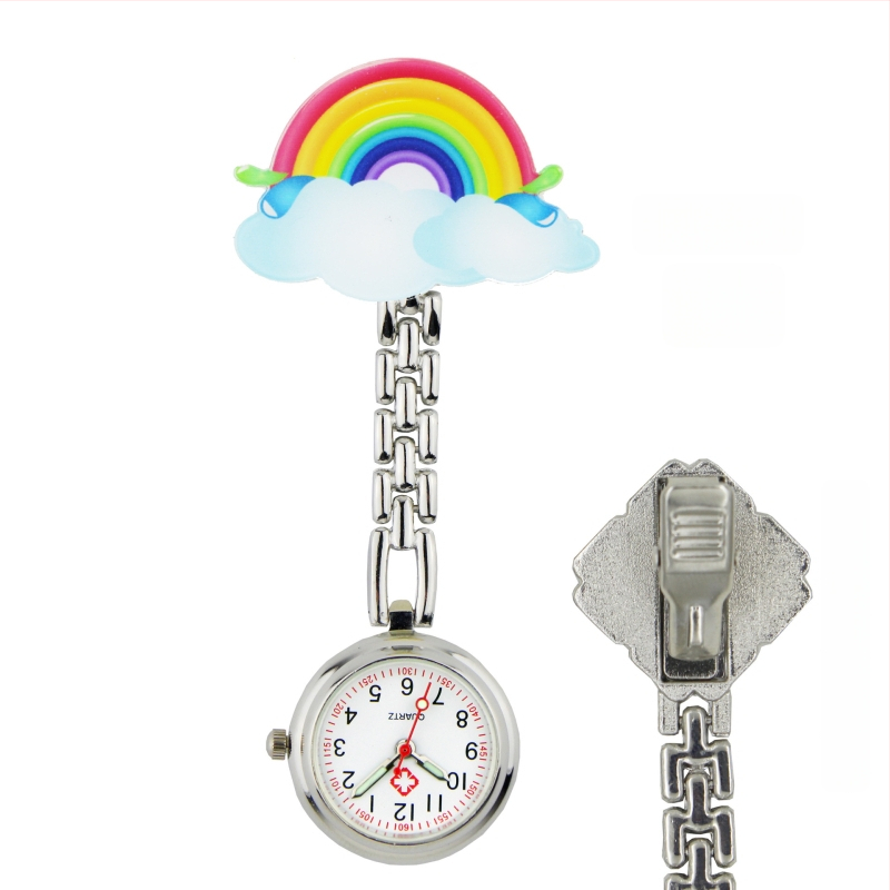 Slaugytojos karikatūrinis laikrodis su kvarcinio judėjimu, cinko lydinio korpuss ir apyrankė, apvalus laikrodis