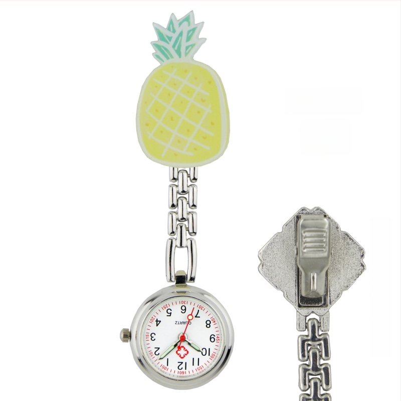 Slaugytojos karikatūrinis laikrodis su kvarcinio judėjimu, cinko lydinio korpuss ir apyrankė, apvalus laikrodis