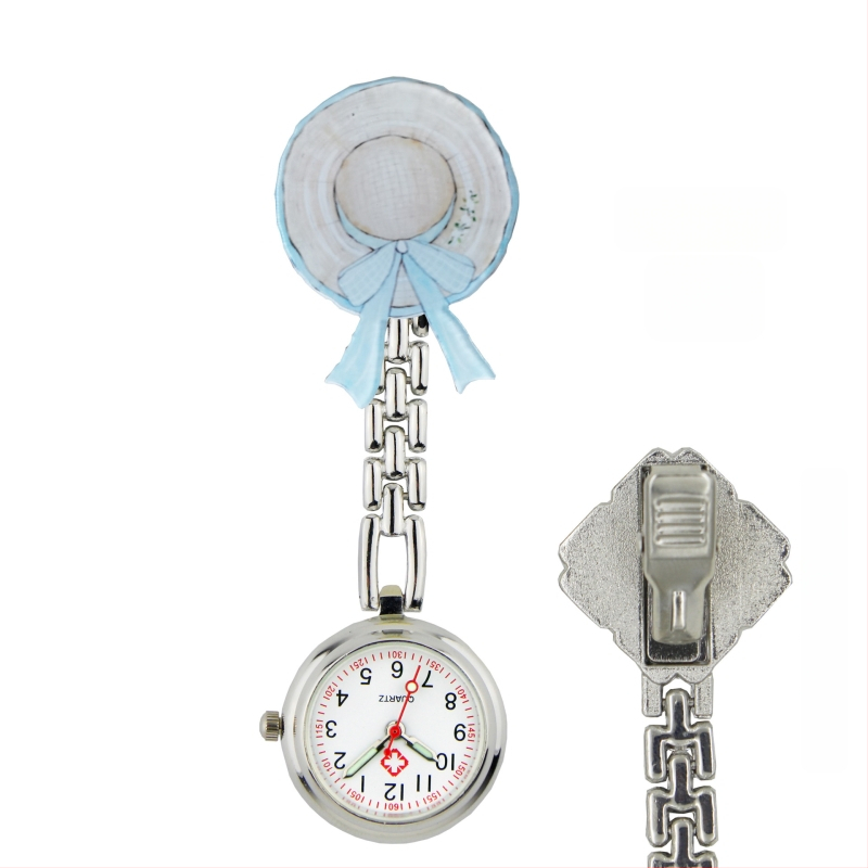 Slaugytojos karikatūrinis laikrodis su kvarcinio judėjimu, cinko lydinio korpuss ir apyrankė, apvalus laikrodis