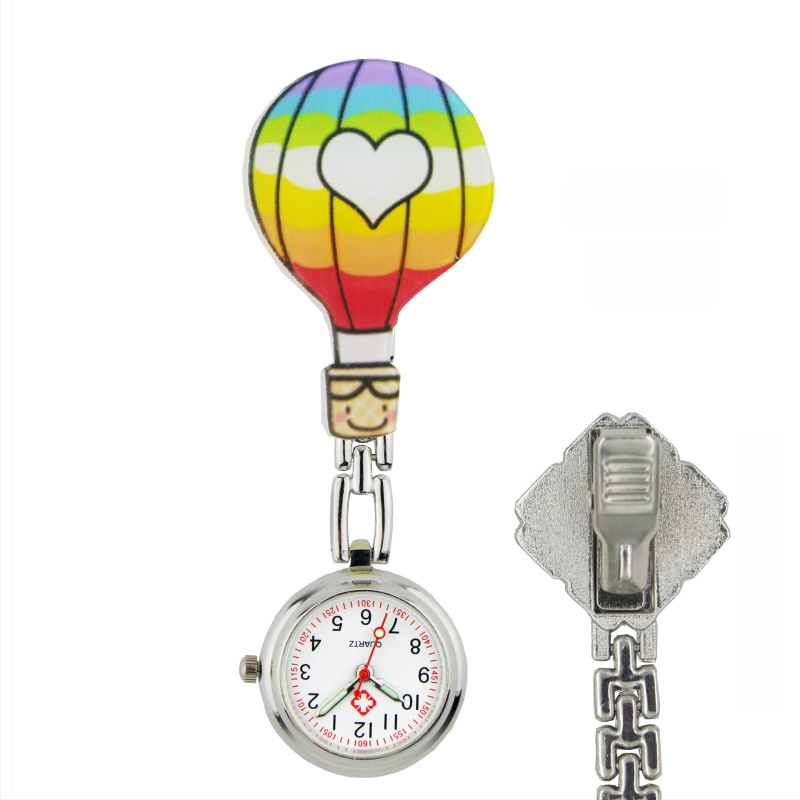 Slaugytojos karikatūrinis laikrodis su kvarcinio judėjimu, cinko lydinio korpuss ir apyrankė, apvalus laikrodis