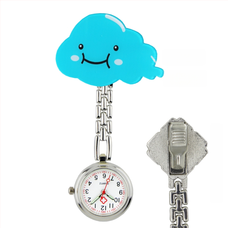 Slaugytojos karikatūrinis laikrodis su kvarcinio judėjimu, cinko lydinio korpuss ir apyrankė, apvalus laikrodis