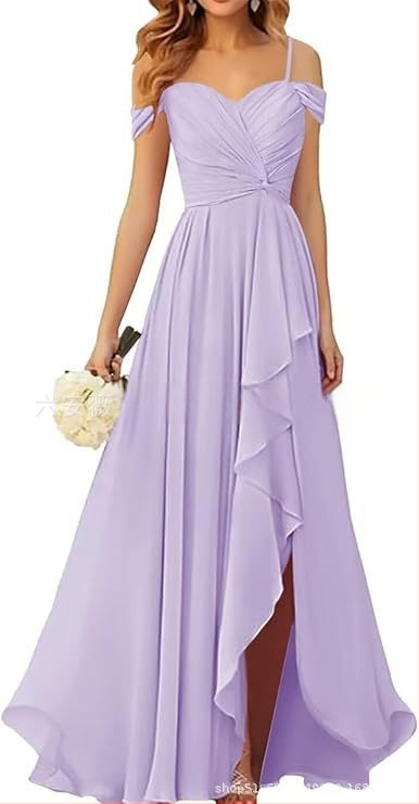 Вечерна рокля с презрамки тип потник, без ръкав, дълга пола, плисирана, полиестер