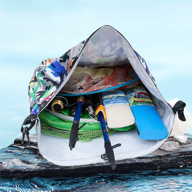 Kompaktne tihendatud kala kott, kaasaskantav kala kaitsekott, kokkupandav Oxford kangast (Materjal: Oxford kangas; Lukustamine: tihendatud; Kokkupandav; Kaasaskantav)