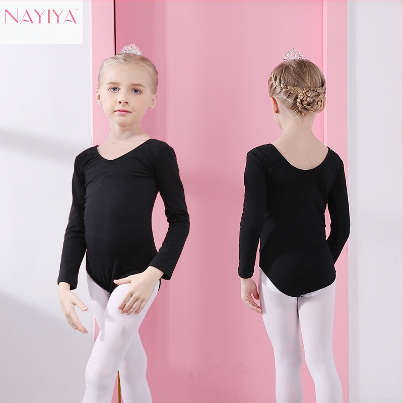 Vaikų šokių vasariniai drabužiai mergaitėms – medvilniniai viengabaliai drabužiai, trumpomis rankovėmis, baleto ir gimnastikos treniruotėms, amžius 3–8 metai