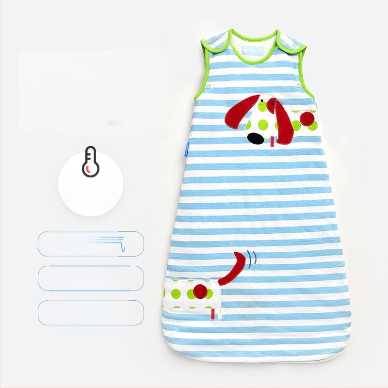 Kūdikio miego maišelis be rankovių, liemenės stilius, rudens–žiemos storas, užpildas pluoštas, 95% medvilnė, gryna medvilnė, iki 1 kg