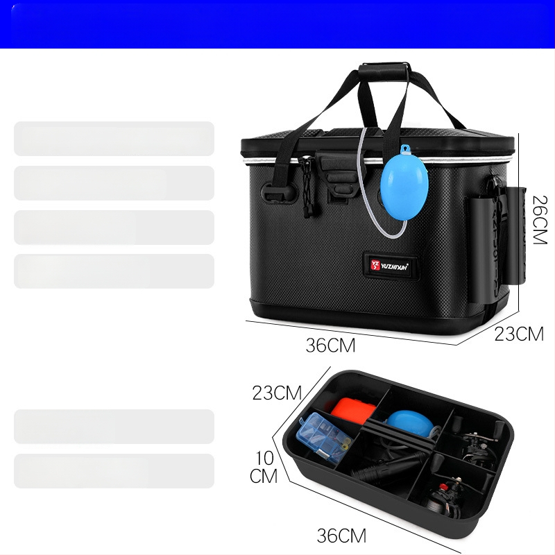 Daudzfunkcionāla makšķerēšanas kastīte un dzīvo zivju kauss, EVA materiāls, jūras makšķerēšanai