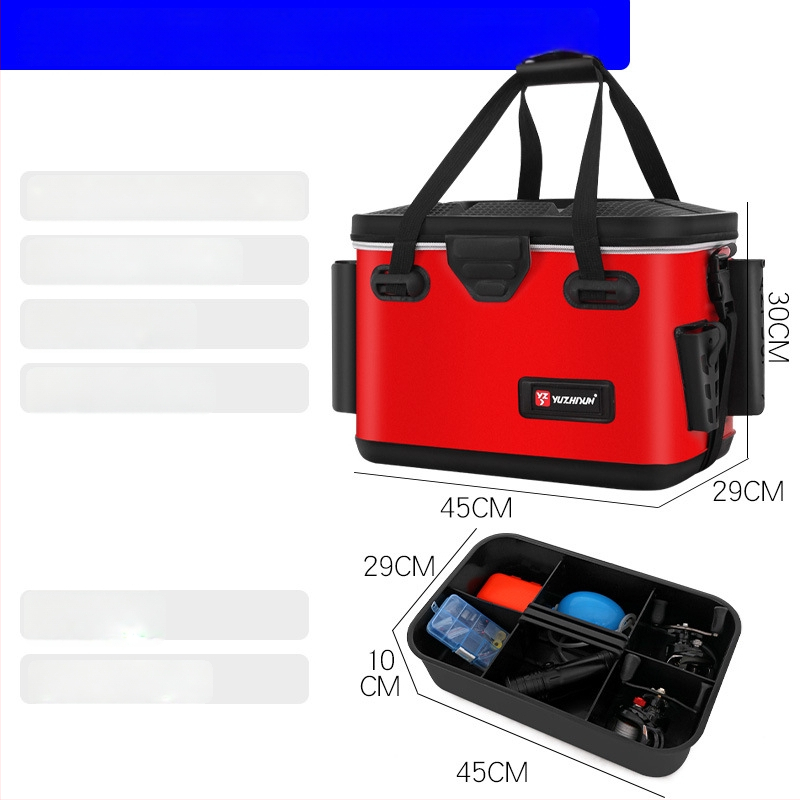 Daudzfunkcionāla makšķerēšanas kastīte un dzīvo zivju kauss, EVA materiāls, jūras makšķerēšanai