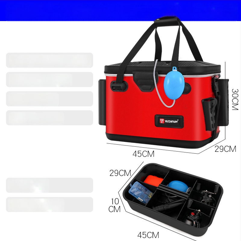 Daudzfunkcionāla makšķerēšanas kastīte un dzīvo zivju kauss, EVA materiāls, jūras makšķerēšanai