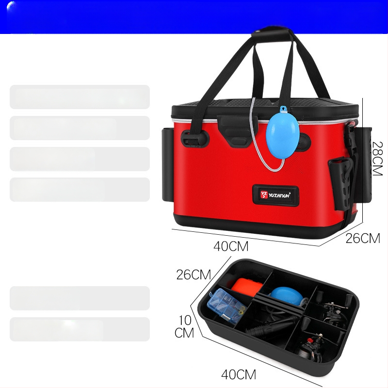 Daudzfunkcionāla makšķerēšanas kastīte un dzīvo zivju kauss, EVA materiāls, jūras makšķerēšanai