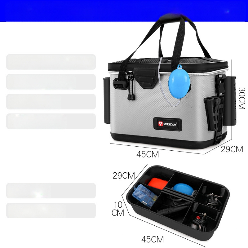 Daudzfunkcionāla makšķerēšanas kastīte un dzīvo zivju kauss, EVA materiāls, jūras makšķerēšanai