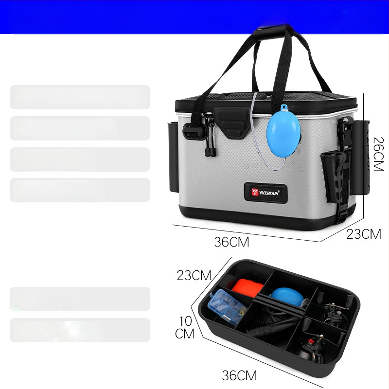 Daudzfunkcionāla makšķerēšanas kastīte un dzīvo zivju kauss, EVA materiāls, jūras makšķerēšanai